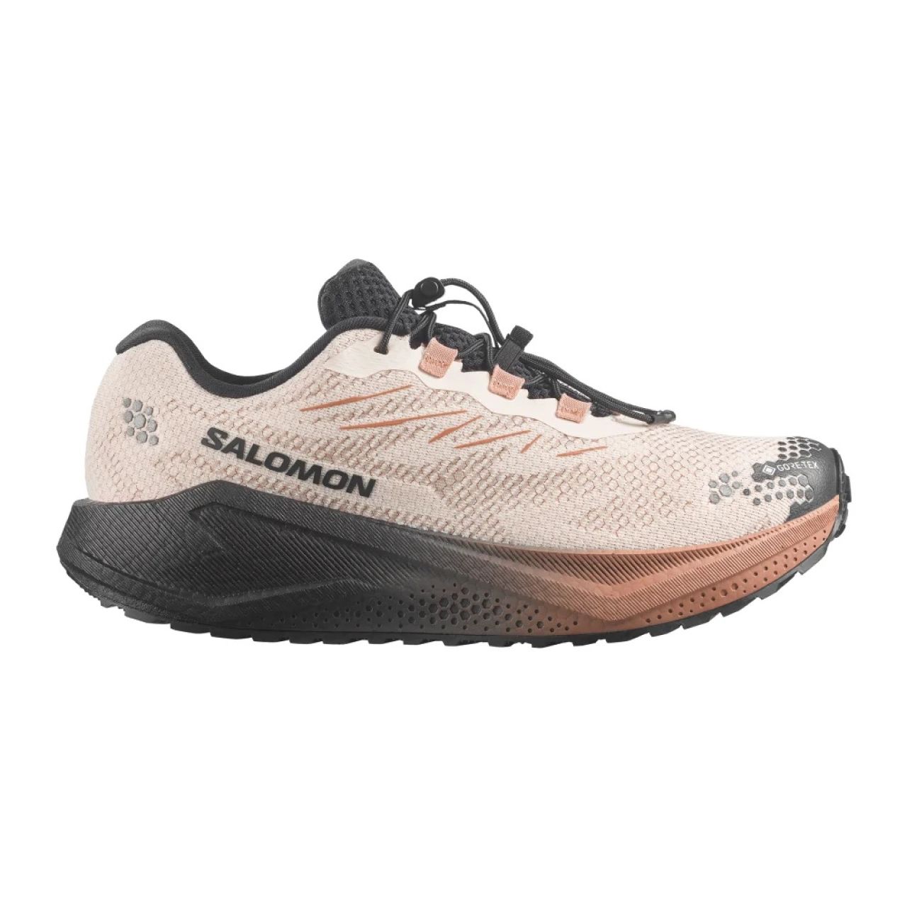 SALOMON AERO BLAZE 4 GRVL GTX VANILLA ICE, BLACK ET BURRO  Chaussures de running