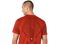 ASICS ROAD SEAMLESS SS TOP SINGED RED Tee shirt  running pas cher