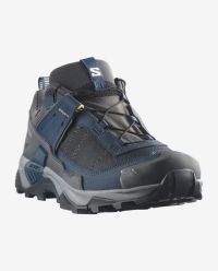 SALOMON X ULTRA 5 GTX  ASPHALT , SPELLBOUND ET ALLOY Chaussures de Randonnée étanche pas cher
