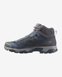 SALOMON X ULTRA 5 MID GTX  ASPHALT , SPELLBOUND ET ALLOY Chaussures de Randonnée étanche pas cher