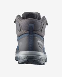 SALOMON X ULTRA 5 MID GTX  ASPHALT , SPELLBOUND ET ALLOY Chaussures de Randonnée étanche pas cher
