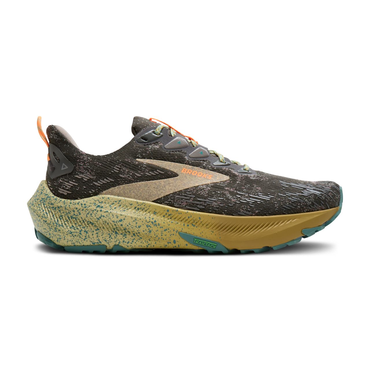 BROOKS GHOST TRAIL GREY, ORANGE ET GOLDEN MIST   Chaussures de gravel