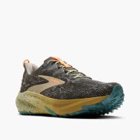 BROOKS GHOST TRAIL GREY, ORANGE ET GOLDEN MIST   Chaussures de gravel pas cher