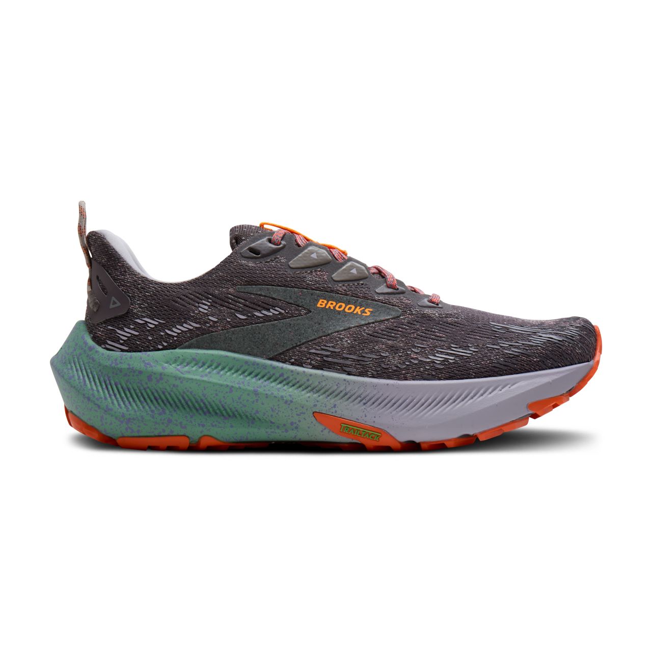 BROOKS GHOST TRAIL SHARK , JADE ET ORANGE  Chaussures de gravel