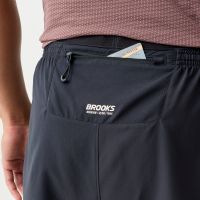 BROOKS CASCADIA SHORT 2 EN 1 BLACK Short brooks pas cher