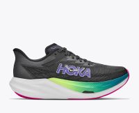 HOKA  ROCKET X3 BLACK ET NEON NEBULA Chaussures de running pas cher