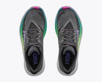 HOKA  ROCKET X3 BLACK ET NEON NEBULA Chaussures de running pas cher