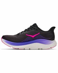 HOKA CLIFTON 11 W BLACK ET NEON NEBULA Chaussures de running pas cher