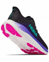 HOKA CLIFTON 11 W BLACK ET NEON NEBULA Chaussures de running pas cher