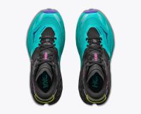 HOKA SPEEDGOAT 7 BLACK ET ELECTRIC AQUA Chaussures de trail pas cher