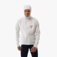 COMPRESSPORT THUNDERSTORM WATERPROOF 25/75 JACKET OFF WHITE Veste étanche pas cher