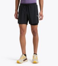 DIADORA SHORTS 2 IN 1 5" BLACK Cuissard de running pas cher