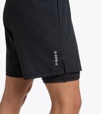 DIADORA SHORTS 2 IN 1 5" BLACK Cuissard de running pas cher