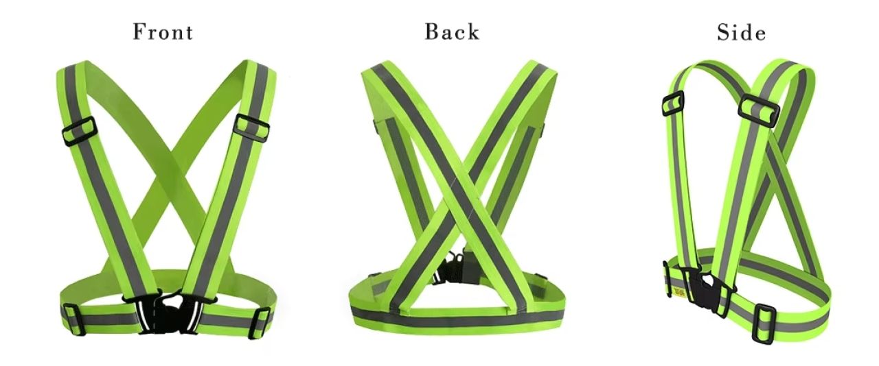 Ceinture réfléchissante Cross Belt – Jaune fluo