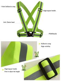 Ceinture réfléchissante Cross Belt – Jaune fluo pas cher