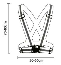 Ceinture réfléchissante Cross Belt – Jaune fluo pas cher