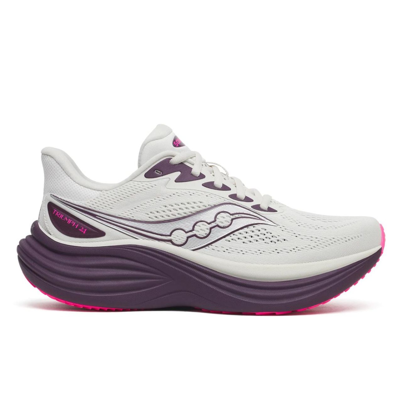 SAUCONY TRIUMPH 24 QUARTZ ET EGGPLANT Chaussures running saucony