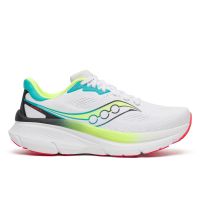 SAUCONY GUIDE 19 WHITE ET CITRON Chaussures running