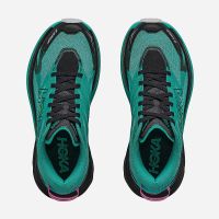 HOKA MAFATE 5 BLACK ET ELECTRIC AQUA Chaussures de trail pas cher