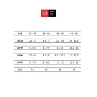 COMPRESSPORT PRO RACING SOCKS V4.0  BIKE WHITE BLACK  Chaussettes running pas cher