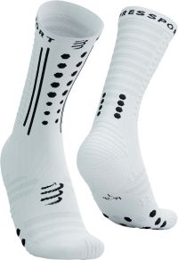 COMPRESSPORT AERO SOCKS 2.0 WHITE BLACK  Chaussettes running