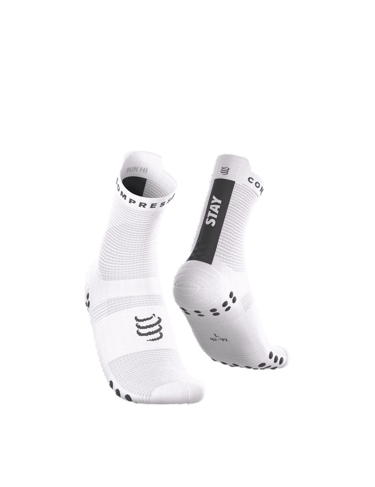 COMPRESSPORT PRO RACING SOCKS V4.0 RUN HIGHSTAY BEHING BLACK Chaussettes running