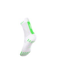 COMPRESSPORT PRO RACING SOCKS V4.0 RUN HIGHSTAY BEHING NEON GREEN Chaussettes running pas cher