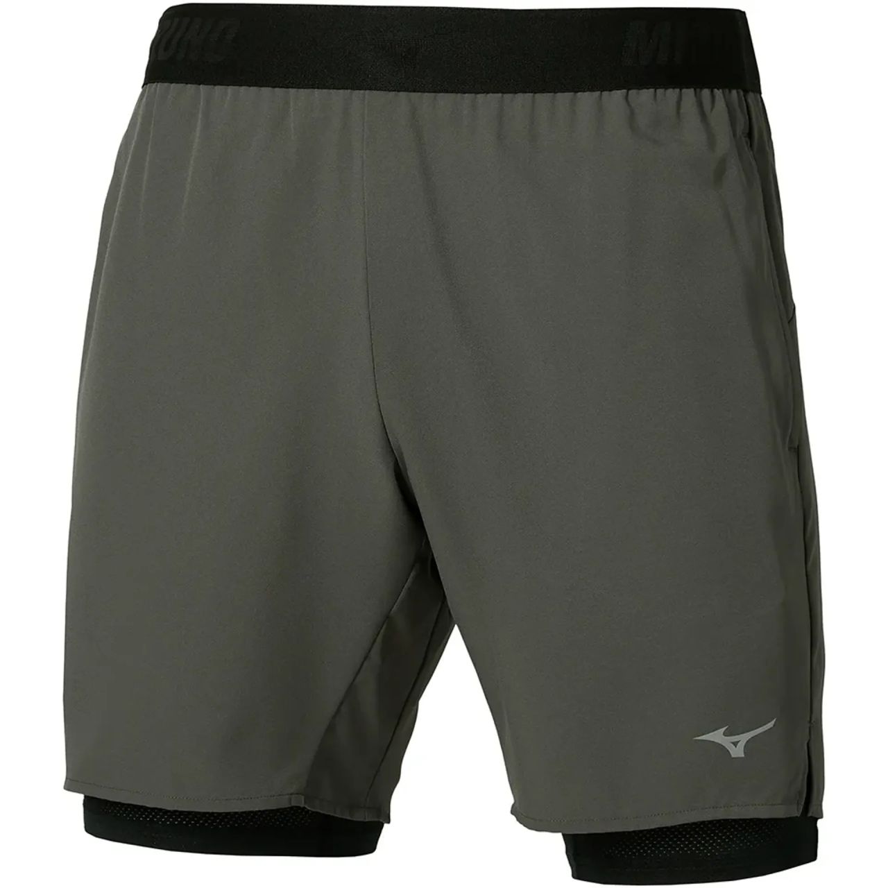 MIZUNO CORE 7.5INCH 2 EN 1 FOREST NIGHT  Short Running homme
