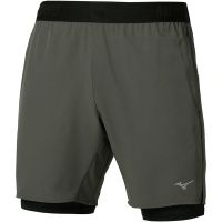 MIZUNO CORE 7.5INCH 2 EN 1 FOREST NIGHT  Short Running homme