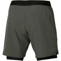MIZUNO CORE 7.5INCH 2 EN 1 FOREST NIGHT  Short Running homme pas cher