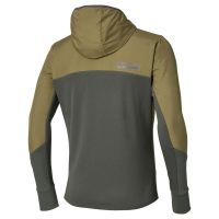 MIZUNO ACTIVE WARMALITE HYBRID FULL ZIP HOODED JACKET Veste running pas cher