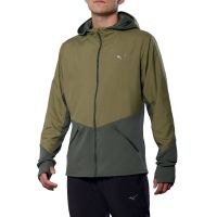 MIZUNO ACTIVE WARMALITE HYBRID FULL ZIP HOODED JACKET Veste running pas cher