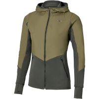 MIZUNO ACTIVE HYBRID FULLZIP TOP WOS MARTINI OLIVE ET FOREST NIGHT Veste running