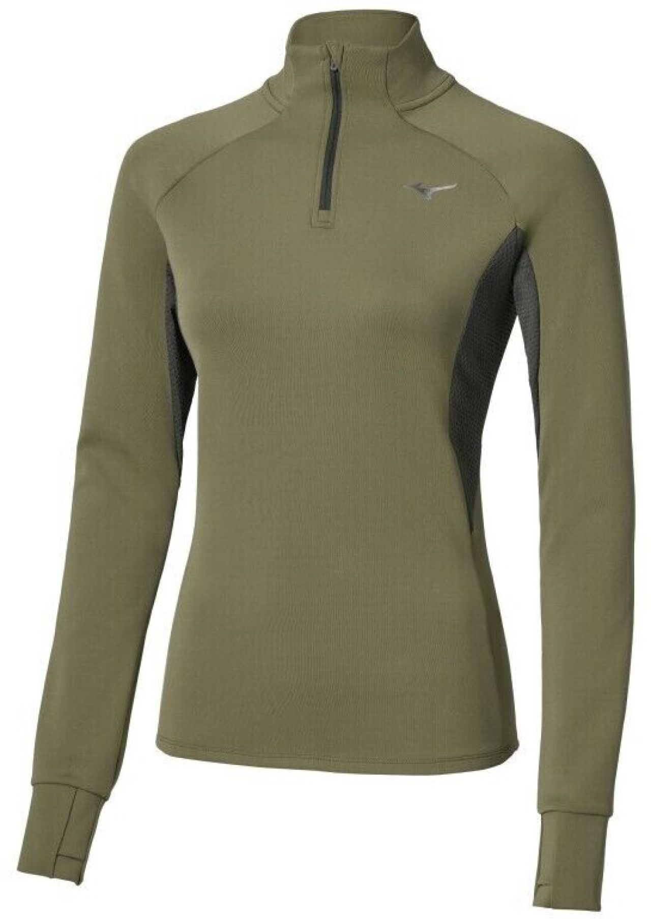 MIZUNO WARMALITE HZ LS TOP WOS MARTINI OLIVE Seconde couche chaude