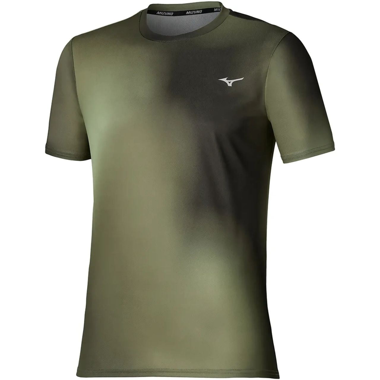 MIZUNO CORE GRAPHIC SS TEE FORREST NIGHT ET MARTINI OLIVE Tee shirt running