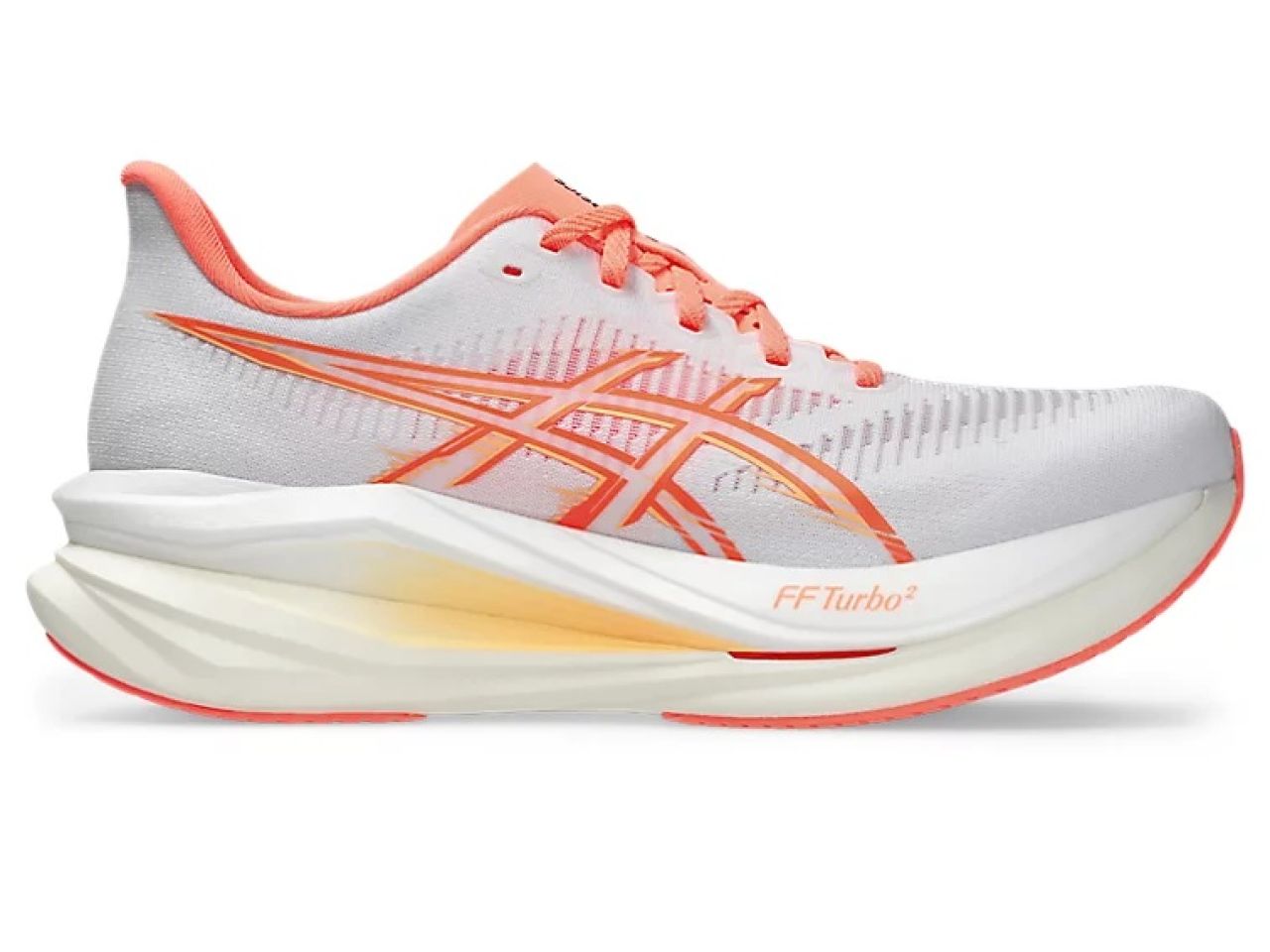 ASICS SONICBLAST 2 WHITE ET SUN CORAL Chaussure running asics