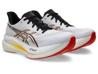 ASICS SONICBLAST 2 WHITE ET STADIUM ORANGE Chaussure running asics pas cher
