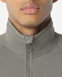 SALOMON ESSENTIAL LIGHTWARM FZ CASTOR GRAY Couche intermédiaire chaude pas cher