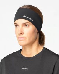 SALOMON HEADBAND SENSE AERO BLACK  Bandeau sport pas cher
