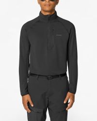 SALOMON ESSENTIAL LIGHTWARM HZ BLACK Couche intermédiaire chaude pas cher