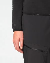 SALOMON ESSENTIAL LIGHTWARM HZ  W DEEP BLACK Couche intermédiaire chaude pas cher