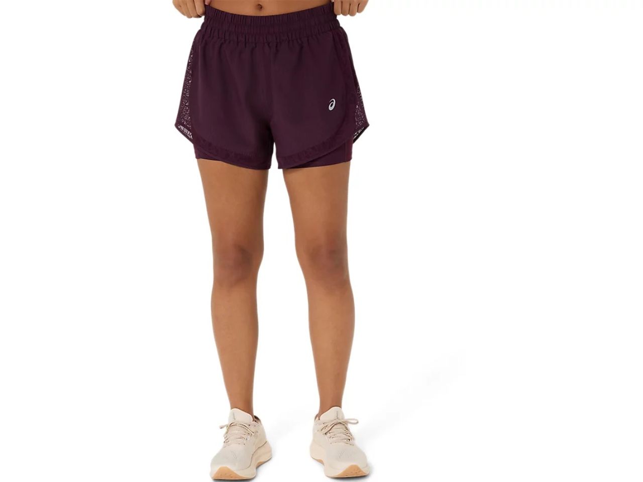 ASICS NAGINO RUN 2-N-1 SHORT DARK AUBERGINE Short Running femme