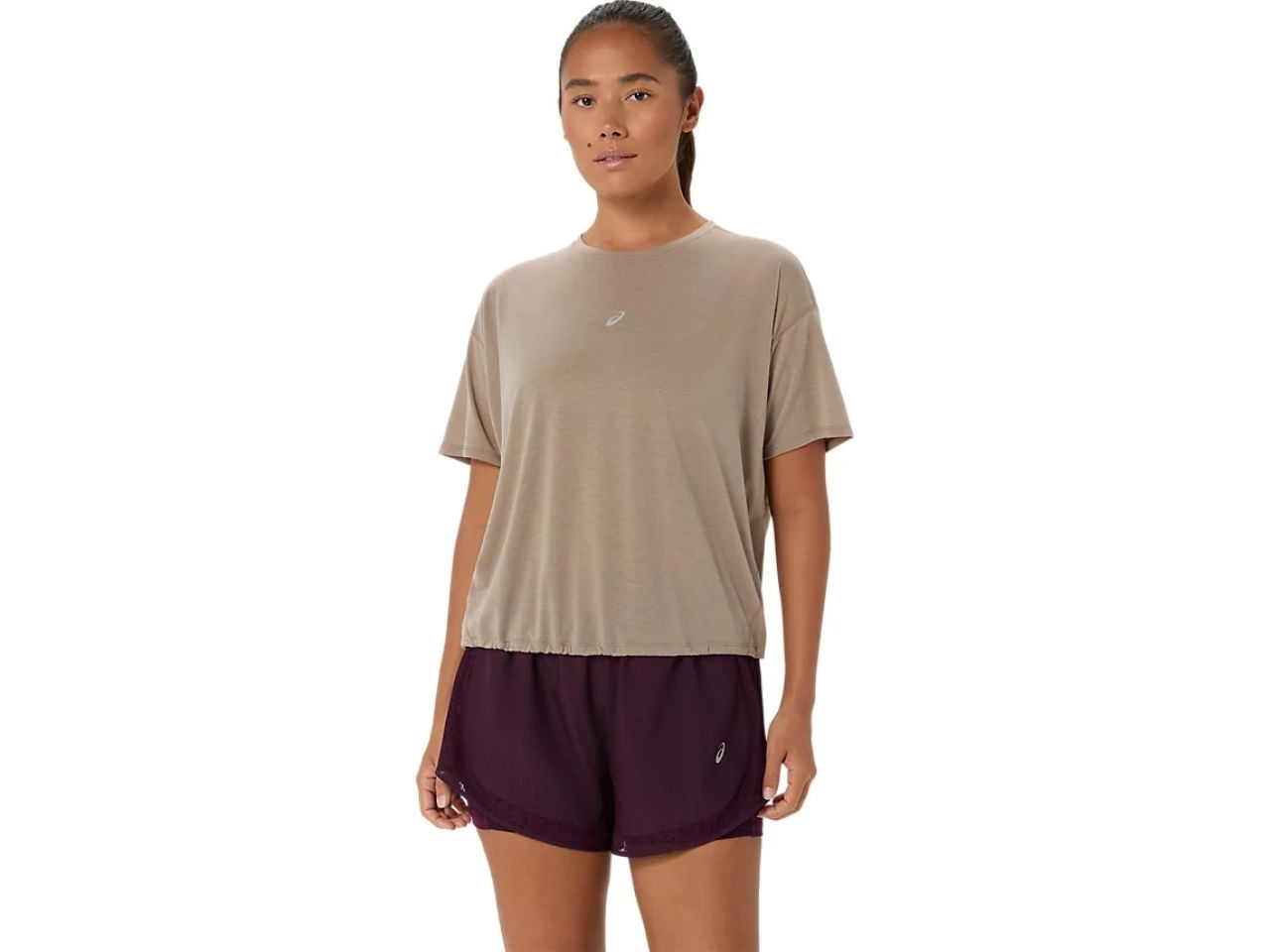ASICS NAGINO RUN SS TOP GREIGE Tee shirt  running