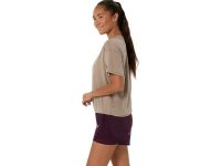 ASICS NAGINO RUN SS TOP GREIGE Tee shirt  running pas cher