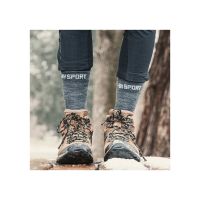BV SPORT SOCQUETTE DOUBLE GR HAUTE MERINOS ANTHRACITE Chaussettes de randonnée pas cher