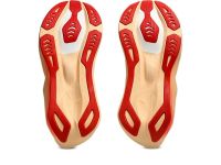 ASICS NOVABLAST 6 WHITE ET VIVID CORAL Chaussures Running pas cher