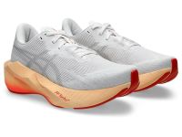 ASICS NOVABLAST 6 WHITE ET VIVID CORAL Chaussures Running pas cher