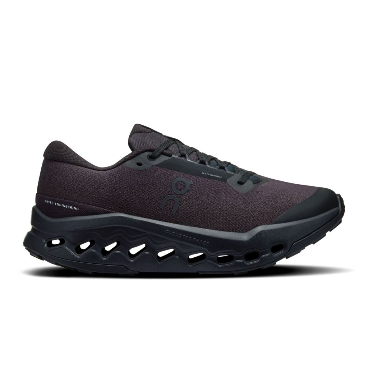 ON RUNNING CLOUDSURFER TRAIL 2 WP WOMAN BLACK Chaussures de trail  étanche