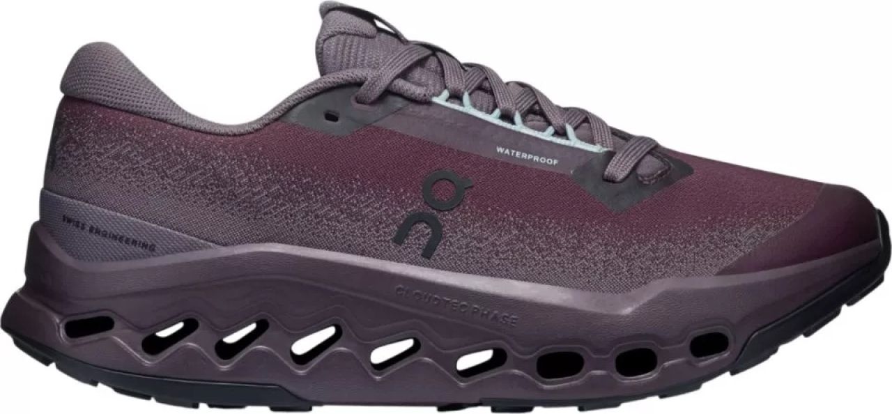ON RUNNING CLOUDSURFER TRAIL 2 WP WOMAN URCHIN ET PEBBLE Chaussures de trail  étanche