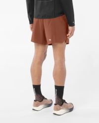 SALOMON SENSE AERO SHORTS 7" M BURNT UMBER   Short running pas cher